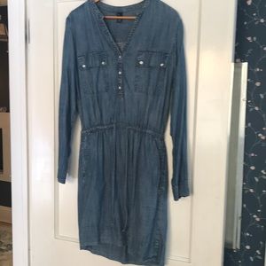 Gap small tall denim dress